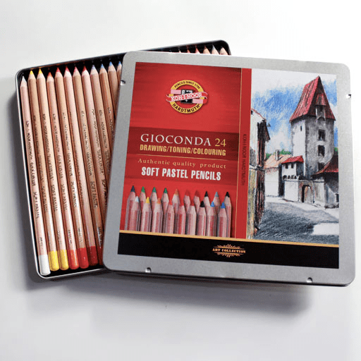 KOH-I-NOOR Gioconda Soft Pastel Pencil Set x 24