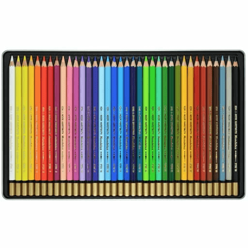 KOH-I-NOOR Mondeluz Watercolor Pencil Metal Box Set x 36