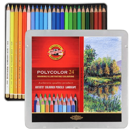 KOH-I-NOOR Polycolor Color Pencil Landscape Set x 24