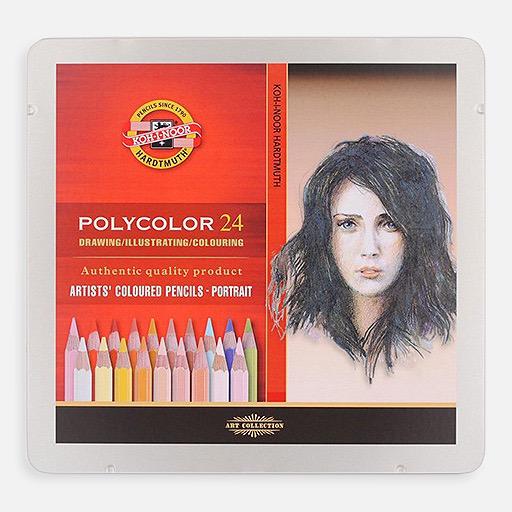 KOH-I-NOOR Polycolor Color Pencil Portrait Set x 24
