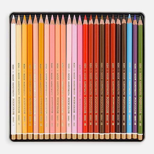 KOH-I-NOOR Polycolor Color Pencil Portrait Set x 24