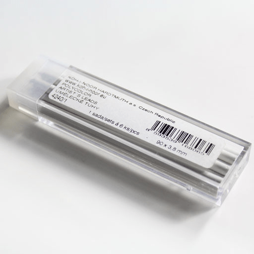 KOH-I-NOOR Polycolor Lead (D)3.8mm x (L)90mm x 6 01 Titanium White