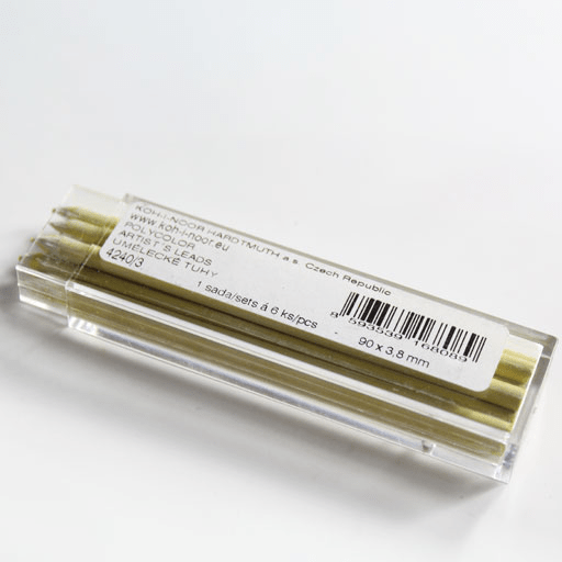 KOH-I-NOOR Polycolor Lead (D)3.8mm x (L)90mm x 6 03 Yellow