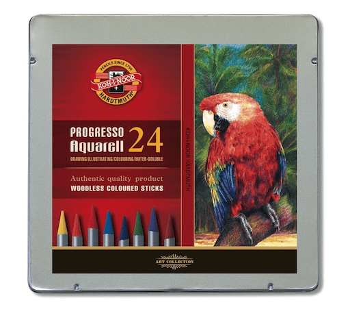 KOH-I-NOOR Progresso Woodless Watercolor Pencil Set x 24