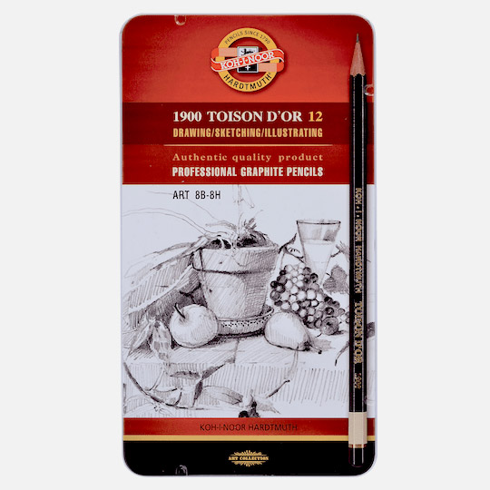 KOH-I-NOOR Toison D'or Professional Graphite Pencil Art Set x 12