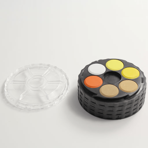 KOH-I-NOOR Watercolor Pan 22.5mm Set x 24