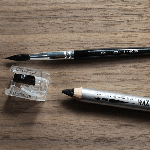 KOH-I-NOOR Wax Aquarell Water-Soluble Color Pencil Metal Case Set x 12