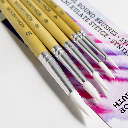 KOH-I-NOOR White Synthetic Round Brush 2-10 Set x 5