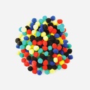 KRAFTY KIDS Mini Pom Pom 9.5mm Primary Set x 200