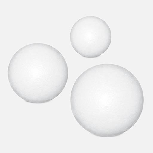 KRAFTY KIDS Mix Polyfoam Balls 1” x 1.5” / 1” x 12/ 1.5” x 4/2 x 3