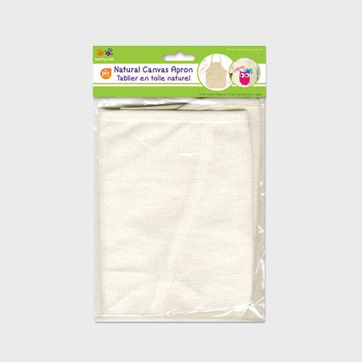 KRAFTY KIDS Natural Canvas Apron 34cm x 48cm