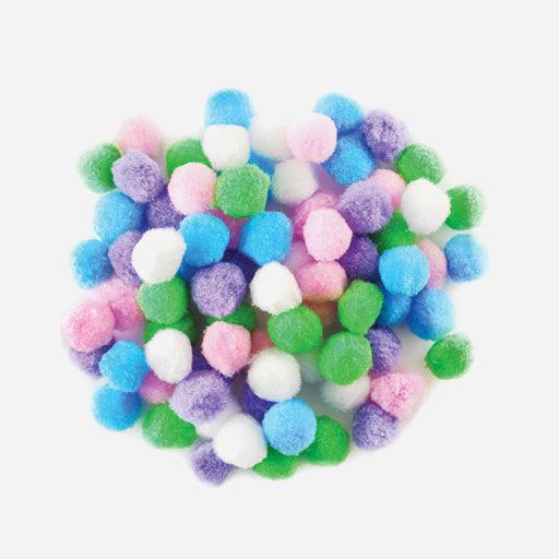 KRAFTY KIDS Pom Pom 1” Pastel Set x 80