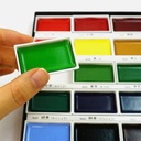 KURETAKE Gansai Tambi Japanese Watercolor Pan Pastel Set x 12
