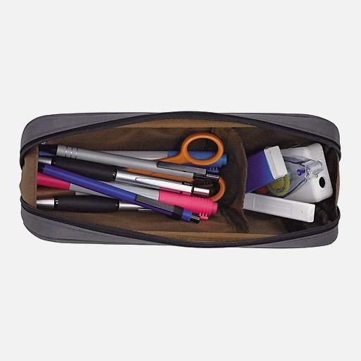 LIHIT LAB. 2-Way Pen Case Jet Black