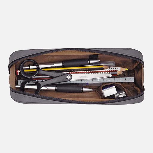 LIHIT LAB. 2-Way Pen Case Jet Black