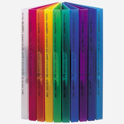 LIHIT LAB. Aqua Drops Clip FIle A4 Milky White