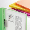 LIHIT LAB. Aqua Drops Clip FIle A4 Milky White