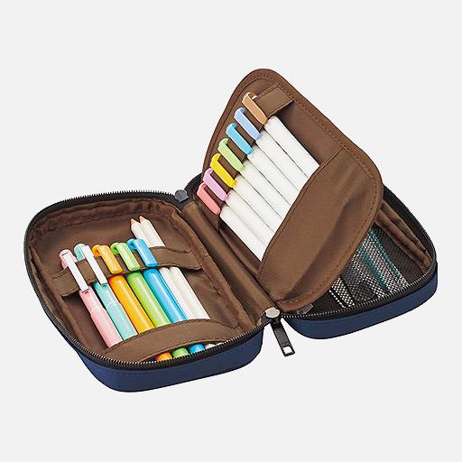 LIHIT LAB. Book Type Pen Case Green Camouflage