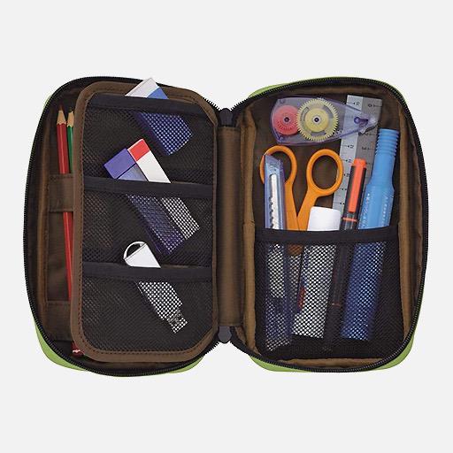 LIHIT LAB. Book Type Pen Case Jet Black