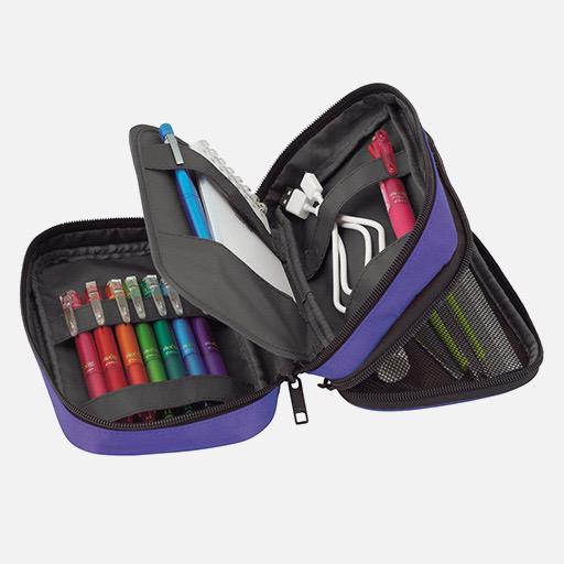 LIHIT LAB. Double Pen Case Jet Black