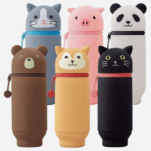LIHIT LAB. Puni Labo Big Stand Pen Case Shiba Dog