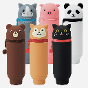 LIHIT LAB. Puni Labo Stand Pen Case Shiba Dog
