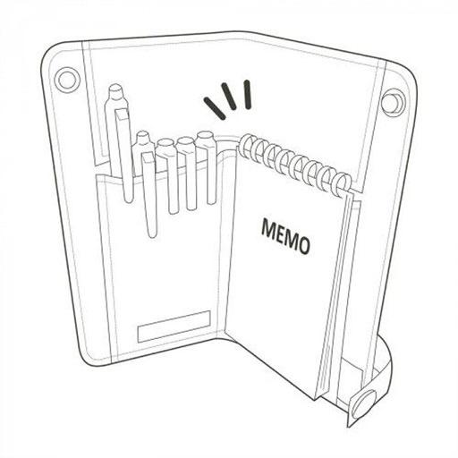 LIHIT LAB. Smart Fit Pen Case Black