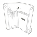 LIHIT LAB. Smart Fit Pen Case Black