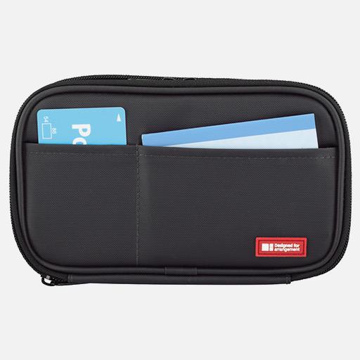 LIHIT LAB. Triple Zipper Pen Case Ice Grey Camouflage