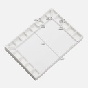 MEEDEN 18-Well Rectangle Porcelaine Palette