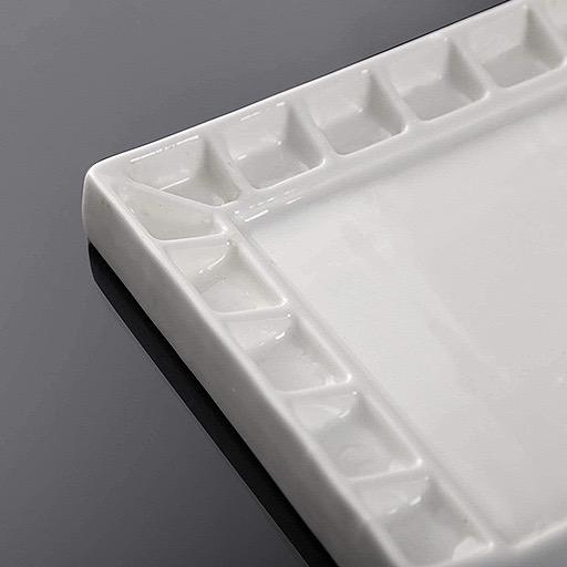 MEEDEN 18-Well Rectangle Porcelaine Palette