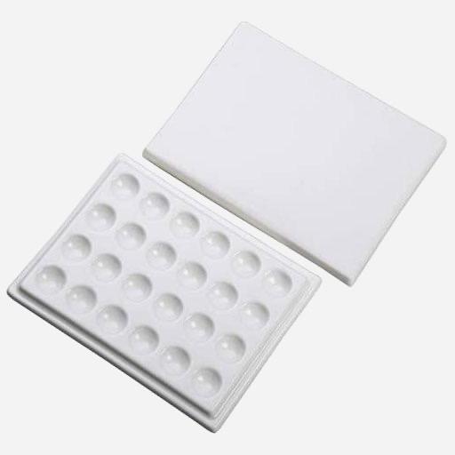 MEEDEN 24-Well Porcelaine Palette With Cover