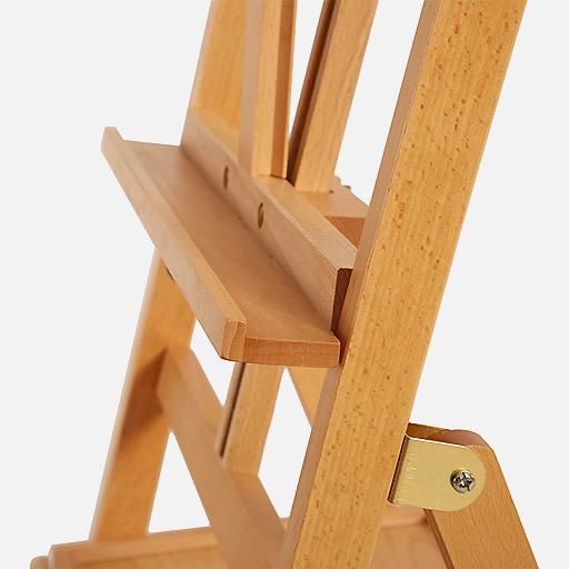 MEEDEN Beechwood Forward Tilt H-Frame Studio Easel With Drawer (Installation Not Included)