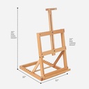 MEEDEN Beechwood H-Frame Foldable Table Easel