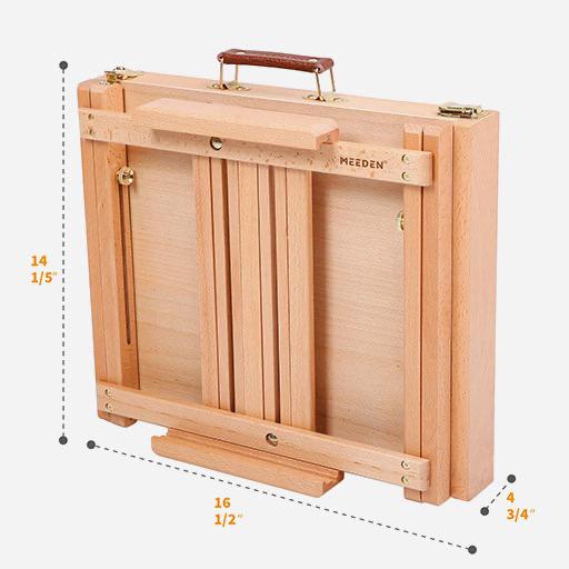 MEEDEN Beechwood H-Frame Table Box Easel
