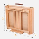 MEEDEN Beechwood H-Frame Table Box Easel