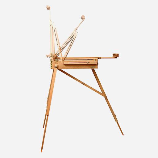 MEEDEN Beechwood Stained Walnut French Box Easel