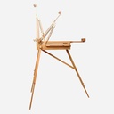 MEEDEN Beechwood Stained Walnut French Box Easel