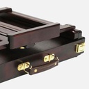 MEEDEN Beechwood Stained Walnut H-Frame Table Box Easel