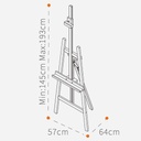MEEDEN Beechwood Studio Easel (Installation Not Included)