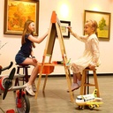 MEEDEN Children’s Dual-Sided Wooden Art Easel (Installation Not Included)