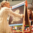 MEEDEN Children’s Dual-Sided Wooden Art Easel (Installation Not Included)