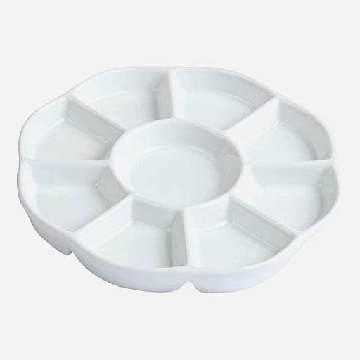 MEEDEN Plum Blossom Porcelaine Palette 8”