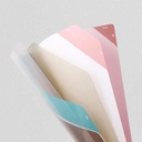 MIDORI 5-Pocket Clear Folder Stripe Yellow