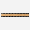 MIDORI Aluminium Wooden Ruler 15cm Black
