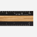 MIDORI Aluminium Wooden Ruler 15cm Black
