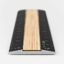 MIDORI Aluminium Wooden Ruler 15cm Black