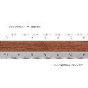 MIDORI Aluminium Wooden Ruler 15cm Dark Brown
