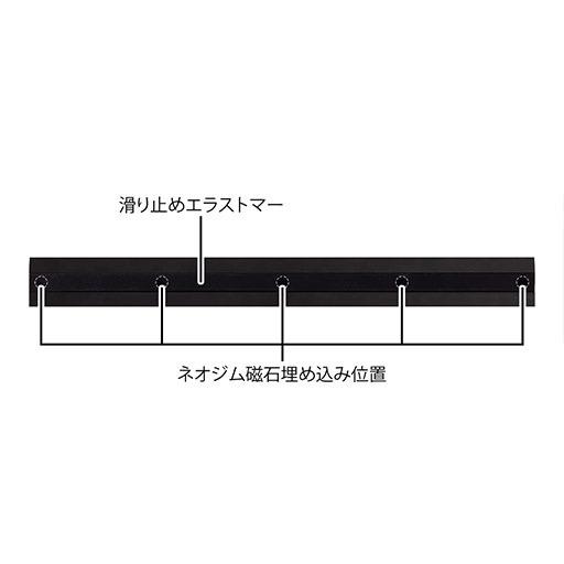 MIDORI Anti-Slip Aluminium Ruler 30cm Black