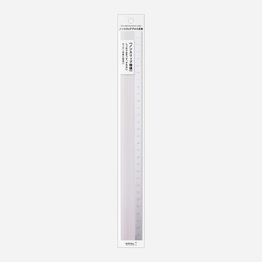 MIDORI Anti-Slip Aluminium Ruler 30cm Silver